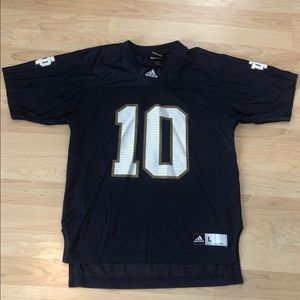 Notre Dame Adidas Navy Football Jersey #10 Size S